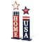 Glitzhome® Americana Firecracker Table Sign Set